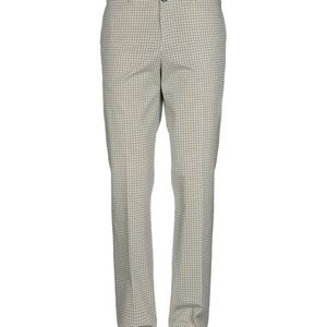 Dandi Made in Italy Beige Checkered Trousers/Pants